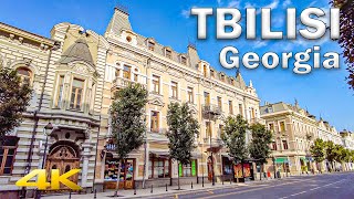 Sunny Tbilisi Tour - Union Square to Freedom Square【4K – 60fps】🇬🇪