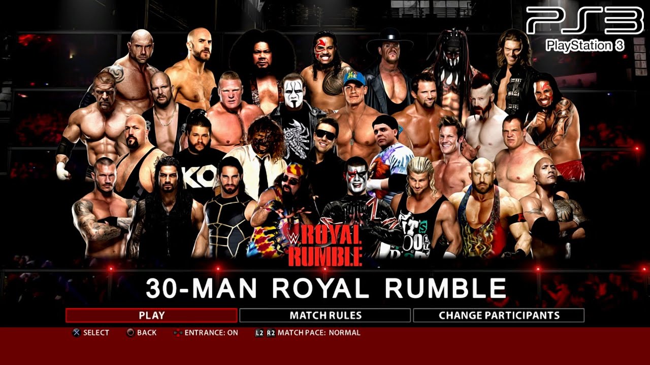 WWE 2K16 PS3 - 30-Man Royal Rumble #2 [2K][mClassic]