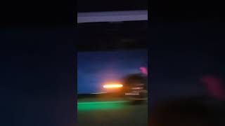 Fires in a field after fireworks