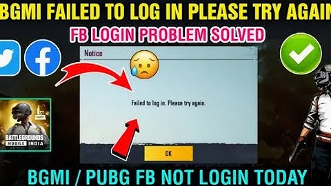 How To Fix BGMI Login Problem // Like Facebook // Google Play Etc.Can gaming