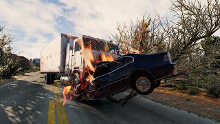 Deadliest Crash : Vehicle Rollover and  Headon Collisions in BeamNG.drive