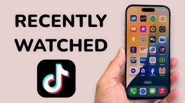 How To Find Recently Watched Videos On TikTok
