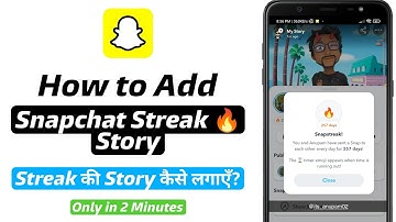 How to Put Snapchat Streak Story in Snapchat | Snapchat Streak ki Story kaise dale | Snap Streak