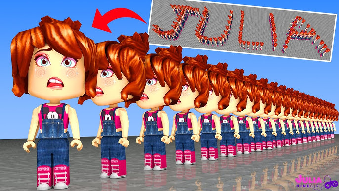 JULIA MINEGIRL ROBLOX - 1 BILHÃO DE JULIA MINEGIRL, Roblox - 1 bilhao de julia  minegirl (noob train) #juliaminegirl, By Julia MineGirl