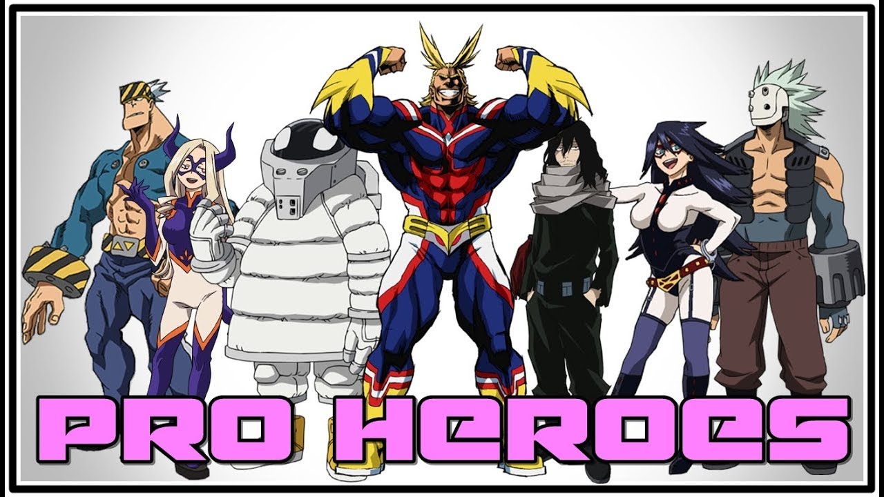 Boku No Hero Academia Season 2 : Pro Heroes Database - YouTube