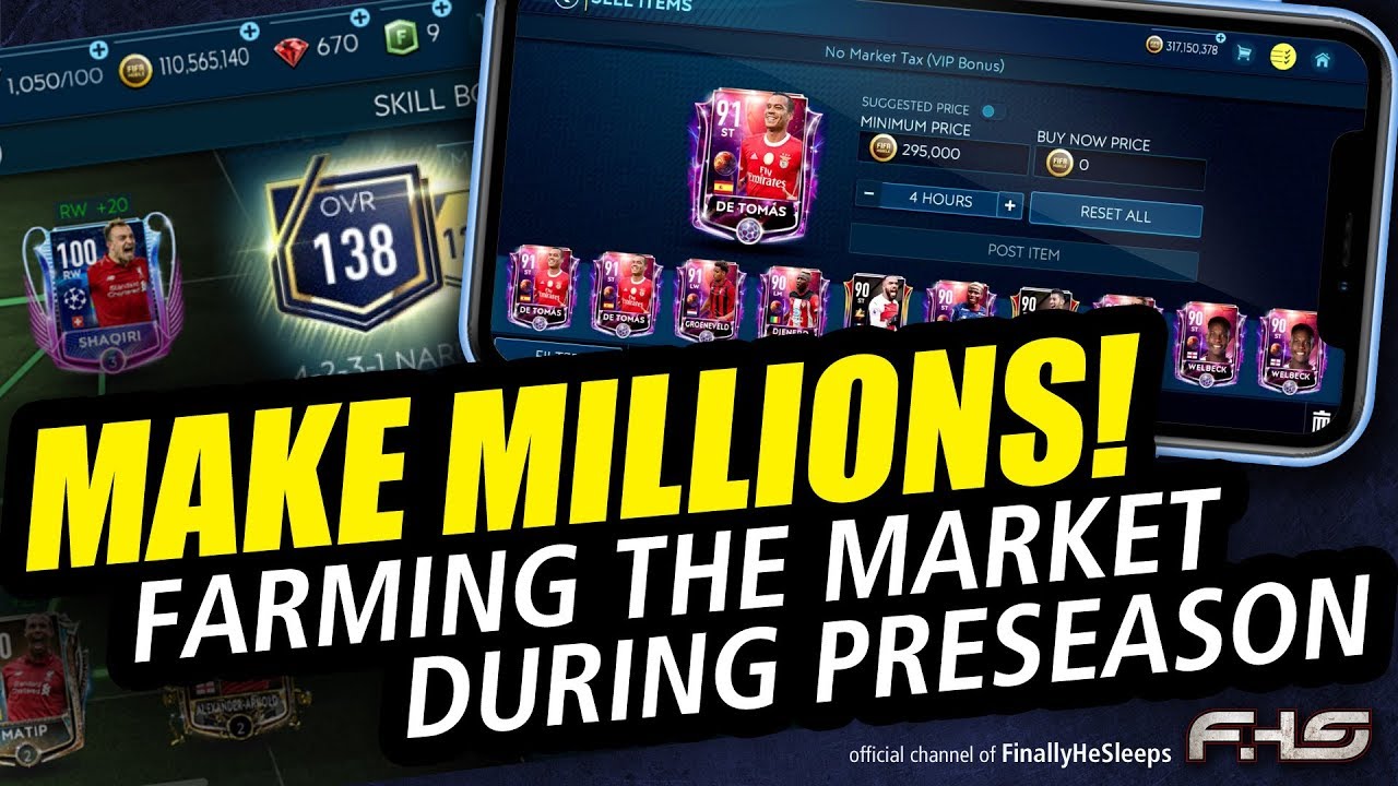 FC Mobile (FIFA) - How to MAKE MILLIONS of Coins in PRESEASON!