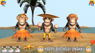 Birthday monkey dance