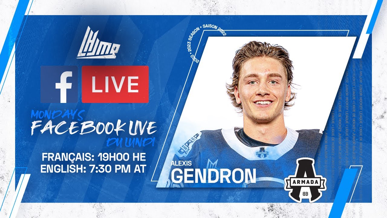 QMJHL Facebook Live with Alexis Gendron (Blainville-Boisbriand Armada)