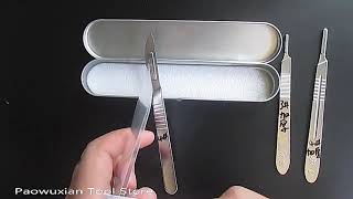 23# 11# Carbon Steel Scalpel Surgical Blades For PCB Circuit Board and 1Pcs Stainless Steel Handle