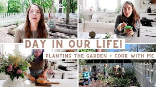 Cook breakfast, lunch and dinner with me, PLANTING THE GARDEN + a Garden Q&A