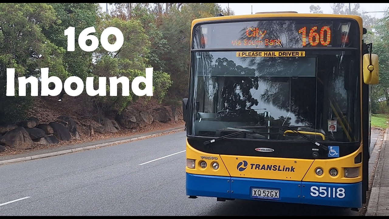 Brisbane City Bus... 160 inbound 26th August 2024 at 7:55 AM