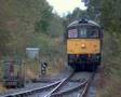 Class 33s on the move at the battlefield line