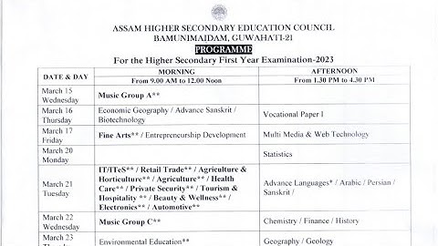 hs first year final exam routine 2023 || hs 1st year final exam routine 2023 || hs 1st year routine