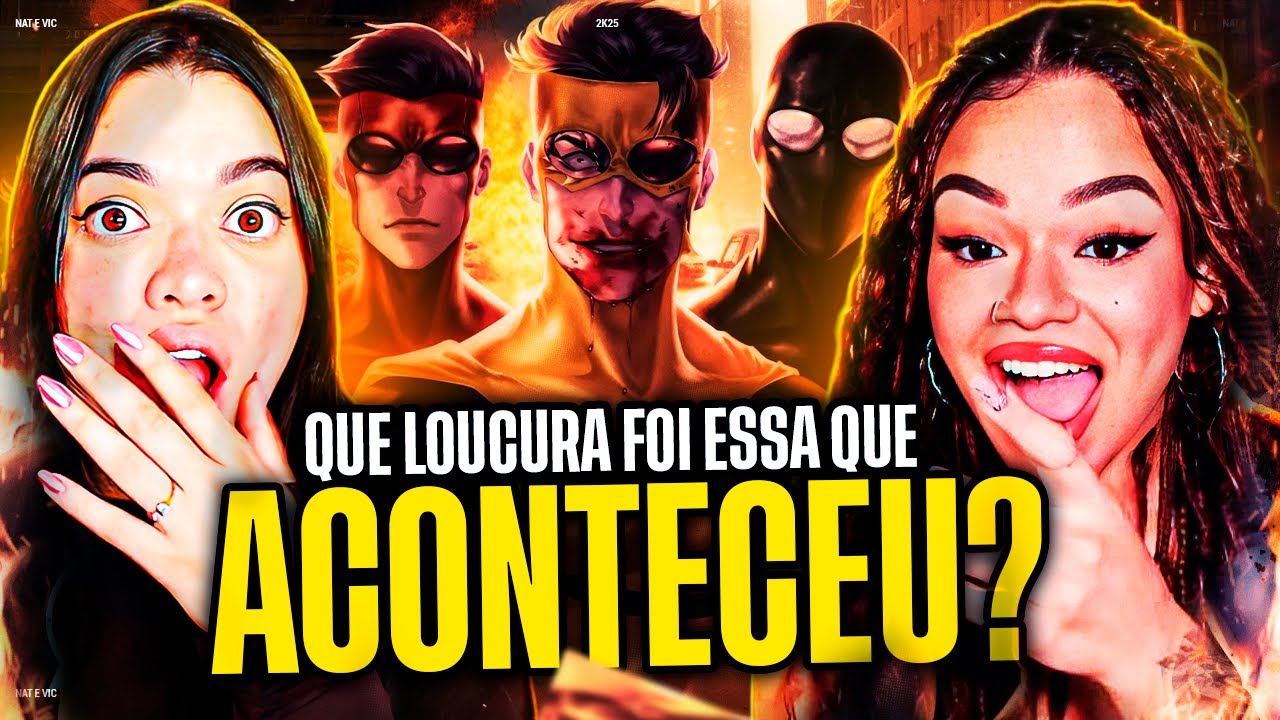 AniRap: Guerra Invencível (Invencível) ‬| Vic MV e Nat [REACT]