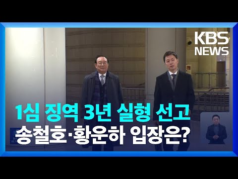 ‘울산시장 선거 개입 의혹’ 송철호·황운하 각 징역 3년 실형 / KBS  2023.11.29.