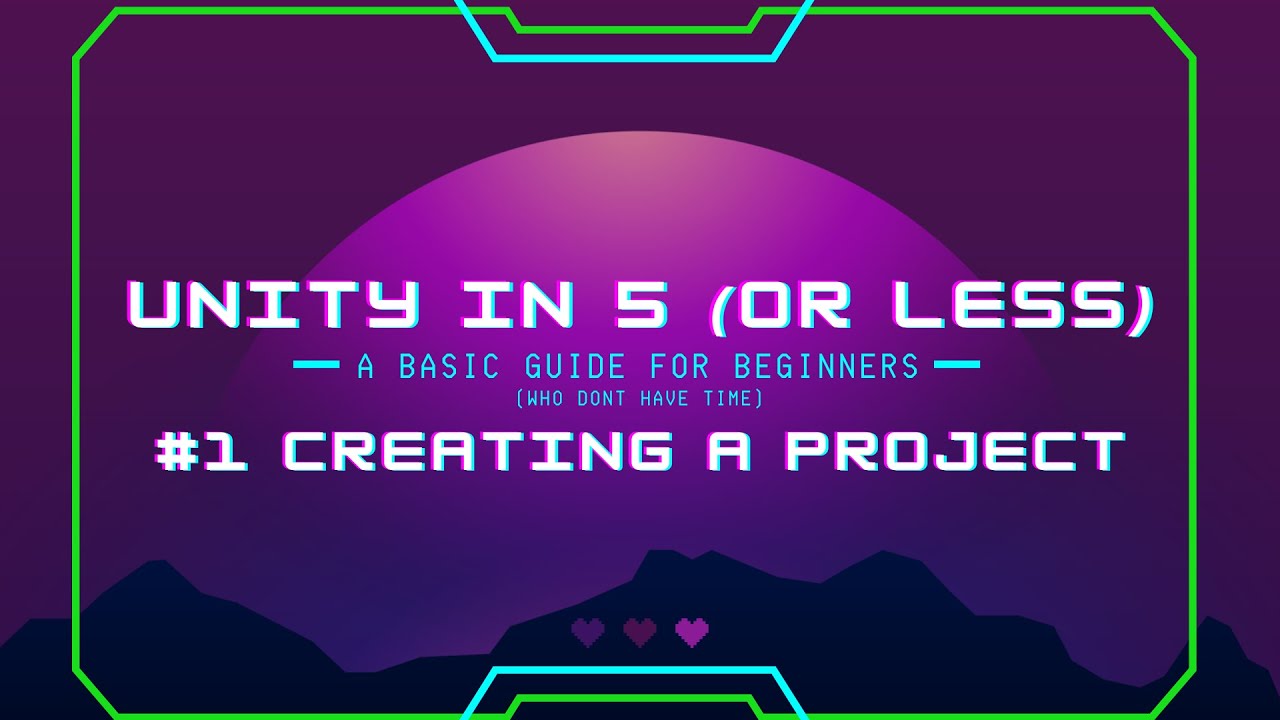Unity in 5 (or less): Creating a Project - YouTube