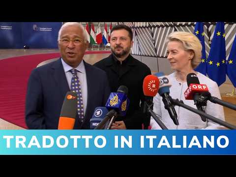 Video Ucraina verso lUE, Zelensky a Bruxelles | 90 miliardi contro Putin