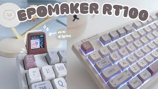 (sub) 미니 모니터가 달려있는 신기한 키보드 | Epomaker RT100 | Retro Mechanical Keyboard | 저소음 키보드 screenshot 3