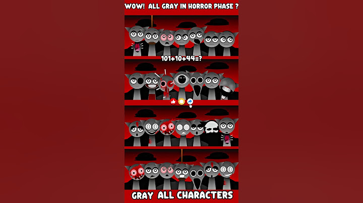 Incredibox Sprunki but Gray Horror Phase | All Characters is Gray *MIX HORROR VERSION* #sprunki