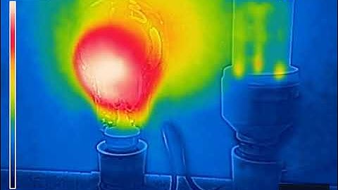 Light Bulb v CFL Energy Efficiency in Infra Red - Thermal Imaging FLIR
