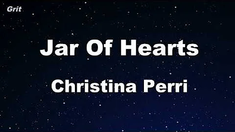 Jar Of Hearts - Christina Perri Karaoke 【No Guide Melody】 Instrumental