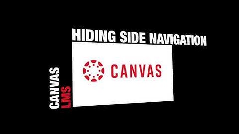 Canvas: Hiding the side navigation
