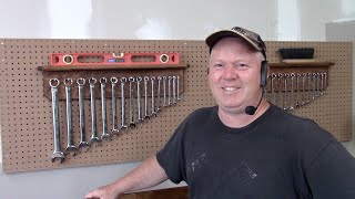 Custom Pegboard Wrench Organizer