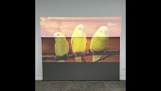 2022 New Arrival ALR Soft  Flexible Fresnel Long Throw Projection Screen Fixed Frame Best for Normal screenshot 1