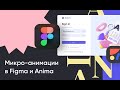 Микро-анимации в Figma и Anima. Как сделать работающий инпут. Форма входа.