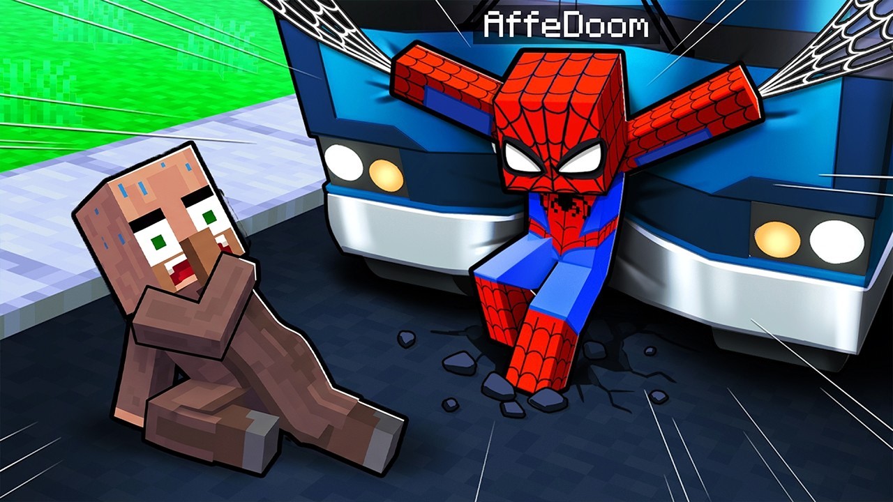 AffeDoom blir Spiderman i Minecraft!