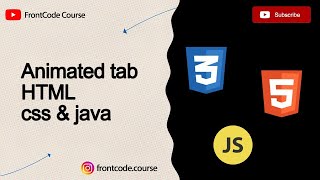 create animated tab  by Html, Css, JavaScript - FrontCode Course