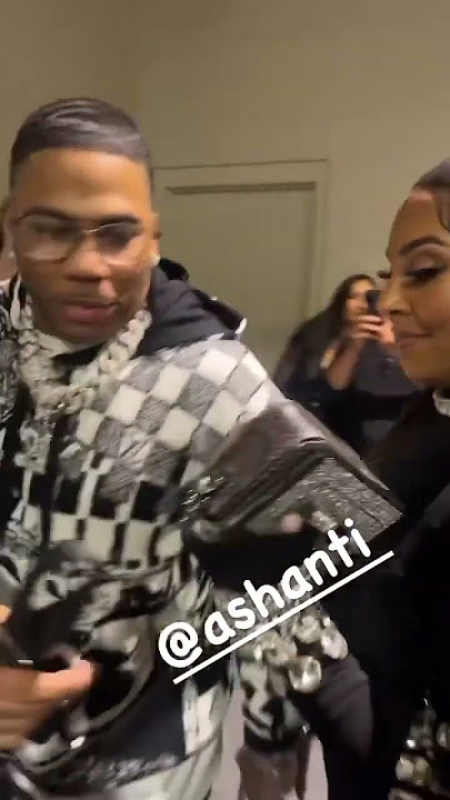 Nelly on RiccRocc & Reece Mac flirting at Ashanti Las Vegas Davis boxing Fight then she inboxes him