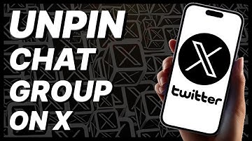 How To Unpin Chat Group On X (Twitter) - 2024