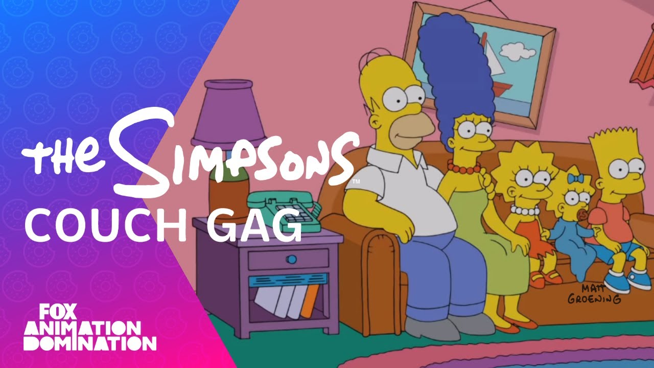 The Simpsons Futurama Couch Gag Season 26 Ep 6 The