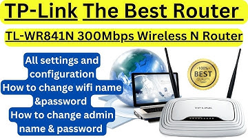 TP Link 841N || TL WR841N 300Mbps Wireless N Router || How to Change Your WIFI Name and Password