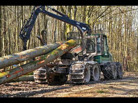 🌲2x Timberjack 1410D • SOUND ON • loud machines • classic Forwarder • Loggingvideo • Durchforstung🌲
