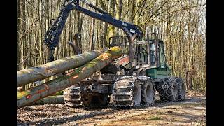 🌲2x Timberjack 1410D • SOUND ON • loud machines • classic Forwarder • Loggingvideo • Durchforstung🌲