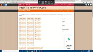 Morse Code on Particle Argon