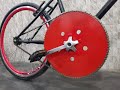 increase the maximum speed of your bike.homemade giant crank bike