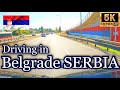 【5K】Driving in Belgrade SERBIA (Save Mala, Waterfront, Kosutnjak, Ada Bridge)