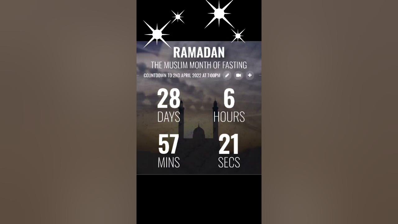 Ramadhan Segera Tiba Hitung Mundur Ramadhan 1443 Romadhon 2022 Countdown To Ramadan YouTube
