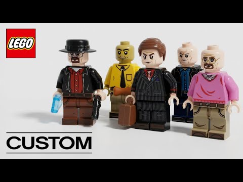 Assembling A Set Of Custom Breaking Bad Minifigures