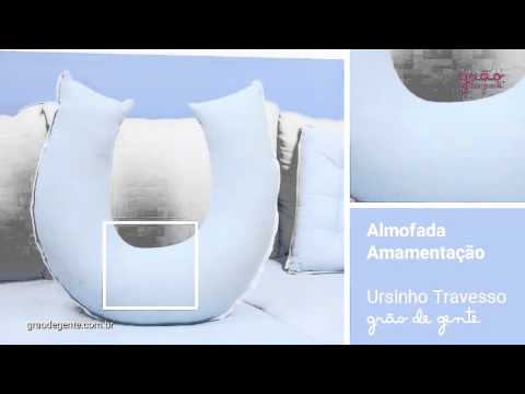 Almofada para Amamentação Ursinho Travesso Azul | Ref: 54458