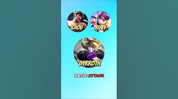 DYRROTH vs CHOU and RUBY 🥶 #shorts #mlbb #edit