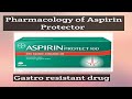 Aspirin pharmacology. Cardiac drug Aspirin