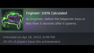 Risk of Rain 2 - Engineer: 100% Calculated Achievement