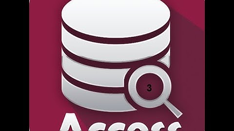 المحاضرة الثالثة- شرح كورس قواعد البيانات أكسس (2016 Access ) - الخاص بالرخصة الدولية  ICDL V6