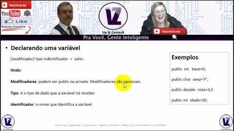 Curso de Programação JAVA: Tipos de variáveis no Java | Curso Online Gratuito - Vaz-e-Zapparolli