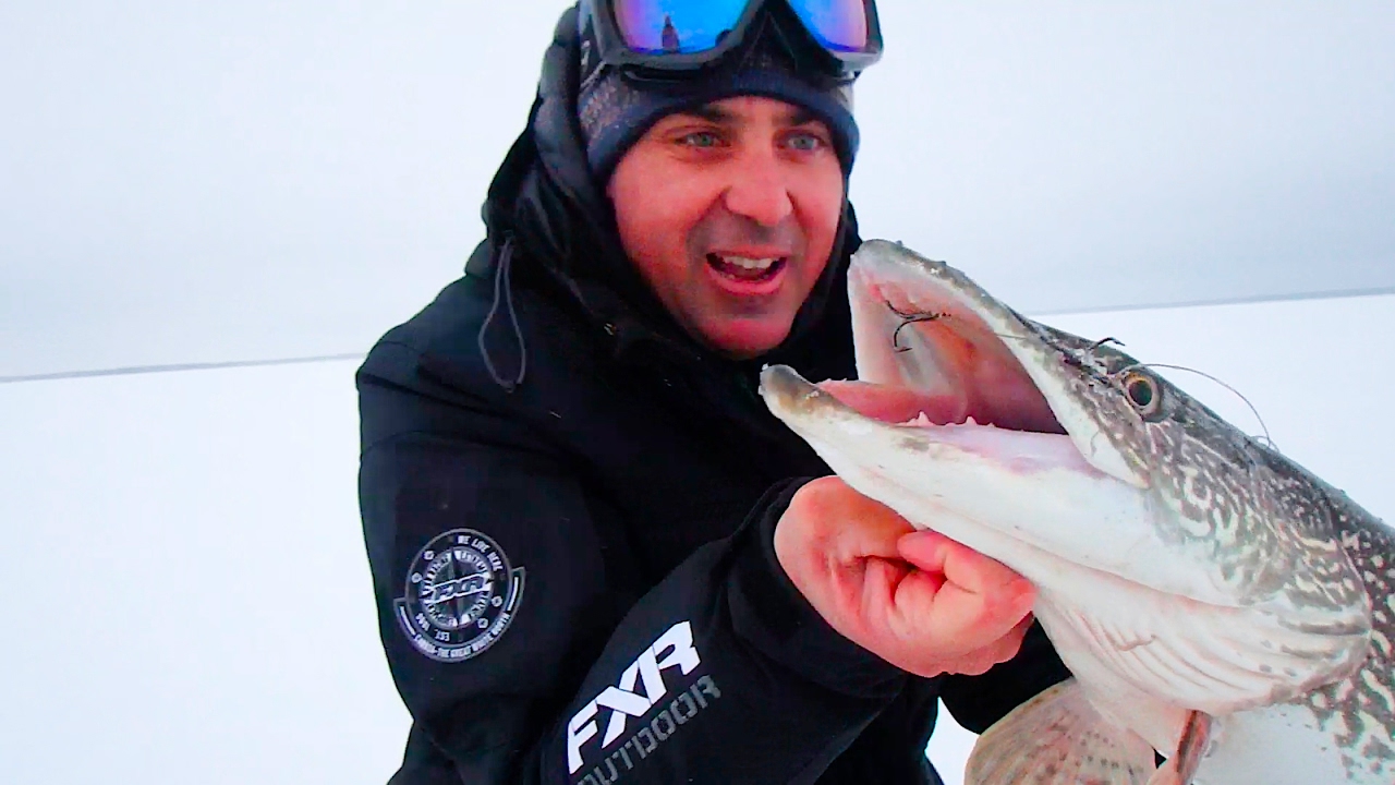 Paul's first time ice fishing for Pike! YouTube