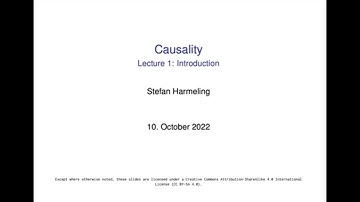 2022-10-10 Causality - Introduction